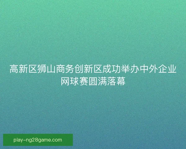 高新区狮山商务创新区成功举办中外企业网球赛圆满落幕